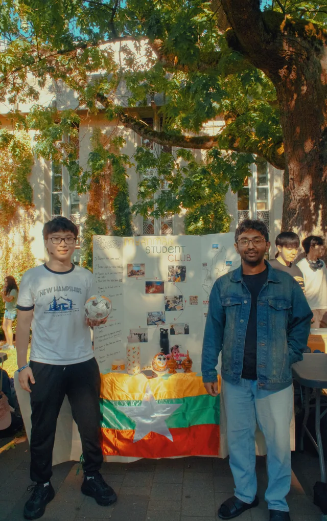 The club president and vice-president at the Imagine Day 2026 booth