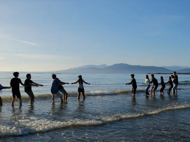 UBC Myanmar Club members playing tug of war